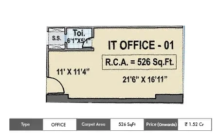 Office 526 SqFt