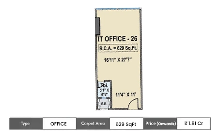Office 629 SqFt