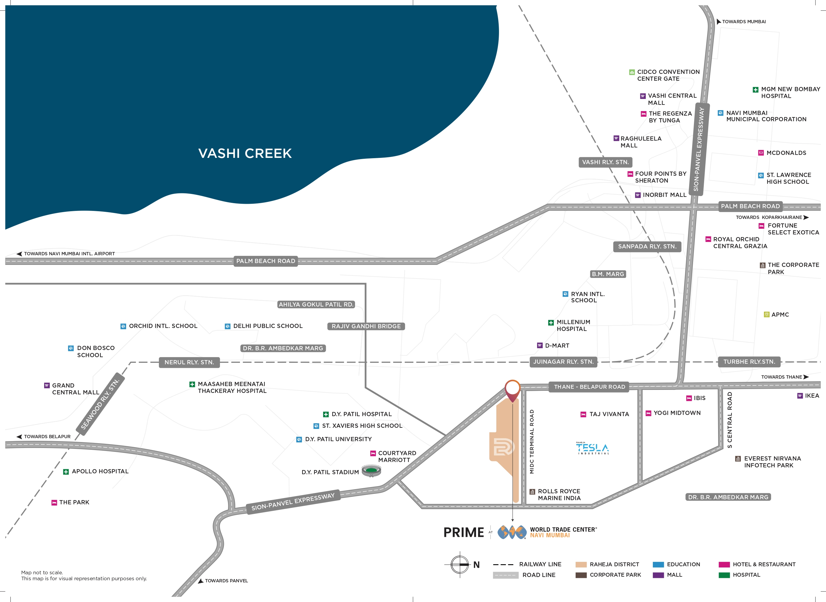 Raheja Prime Two Location Map